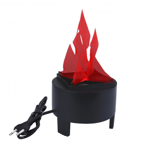 [220V US / UE Plug] 10 W Simulation Artificielle Brûler Faux Flamme Lampe Torche Feu Pot Bol Lumière pour Festival Party Décoration, Hauteur de la flamme: environ 8 cm SH0904766-06
